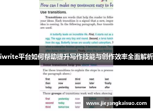 iwrite平台如何帮助提升写作技能与创作效率全面解析